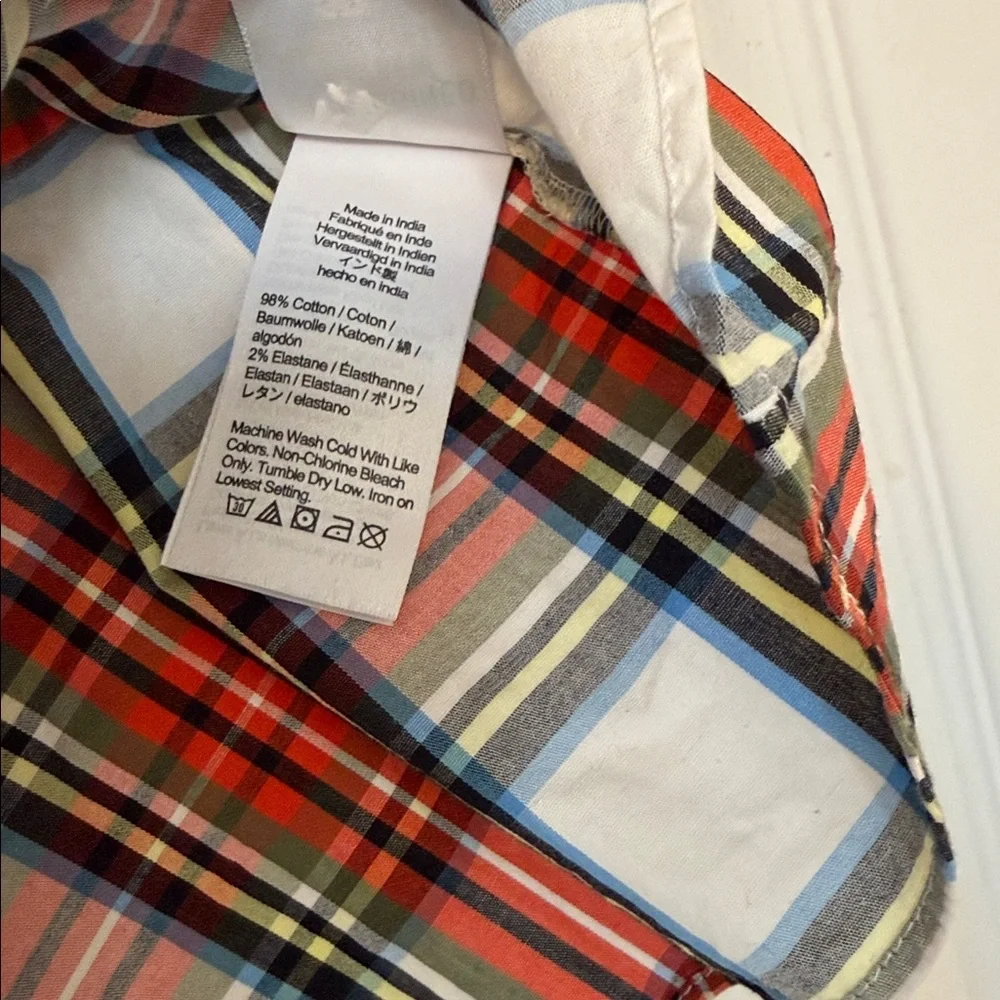 J.Crew Stewart Tartan Plaid Peplum Top - Picture 5 of 7